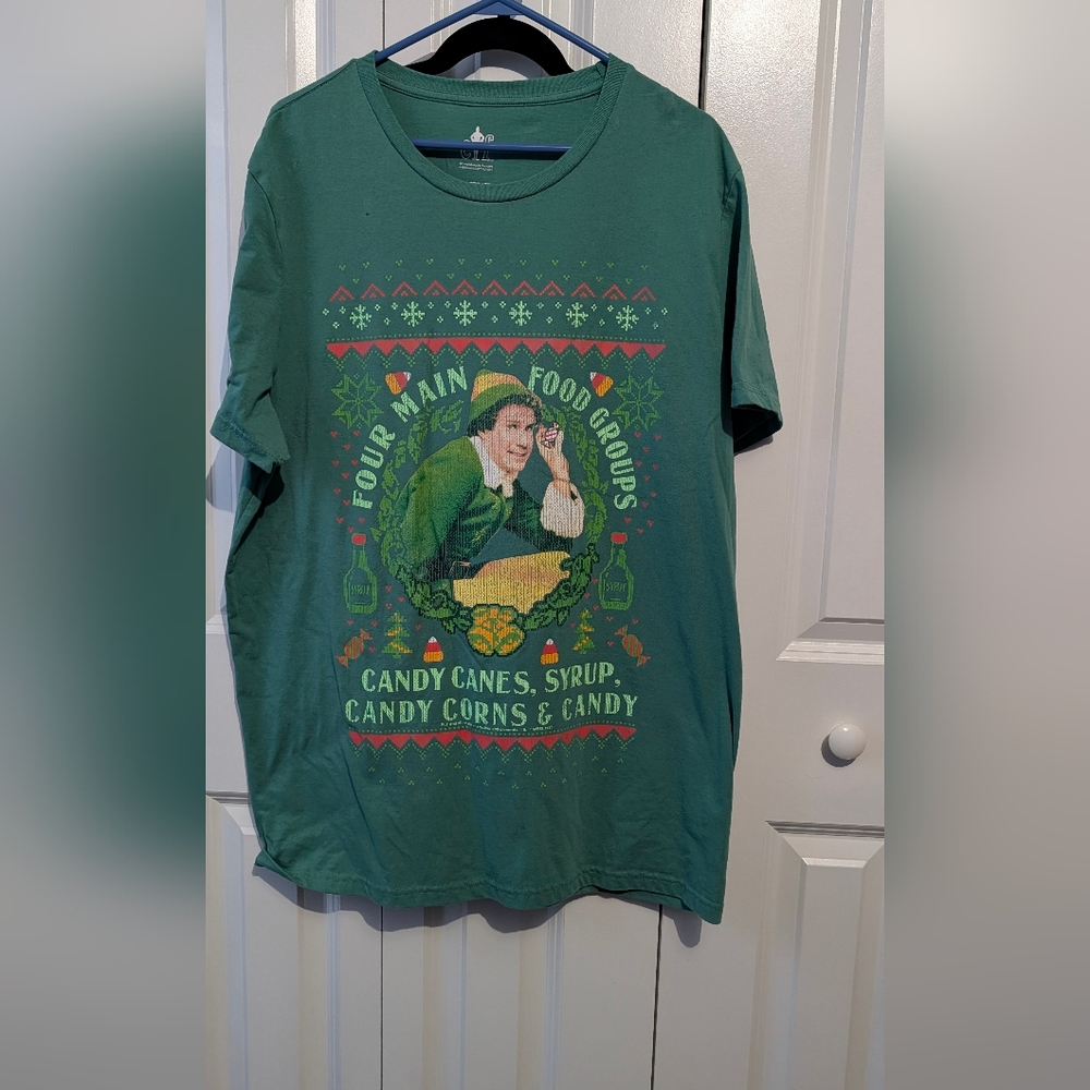 ELF Green Holiday Graphic Tee XXL - Picture 1 of 2